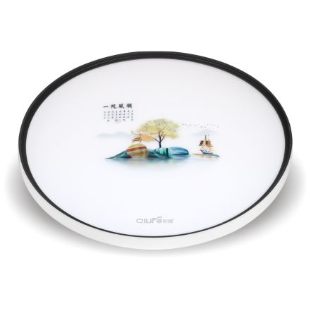 唯美铁底三防吸顶灯-白+黑-一帆风顺